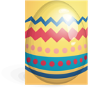 egg, easter, yellow, red Khaki icon