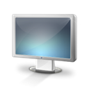 Display, monitor, screen Black icon