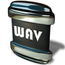 Wav, File Black icon