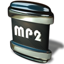 File, mp2 Black icon