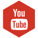 youtube, six, Color Firebrick icon