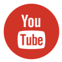 youtube, Circle, Color Firebrick icon