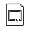 File, illustrator, Ai Black icon