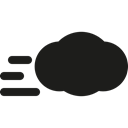 wind, Cloud Black icon