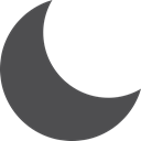 fill, Moon DarkSlateGray icon