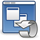 preferences, system, session SteelBlue icon