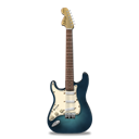 stratocastor, Turquoise, guitar Black icon