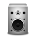 White, speaker Black icon