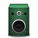 speaker, green DarkSlateGray icon