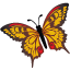 Staroffice, Animal, butterfly, summerbird, papillon Black icon