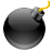 war, Military, danger, boom, warning, Bomb DarkSlateGray icon