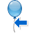 event, Arrow, party, Balloon, festive, Back, Left, Holiday, previous Black icon