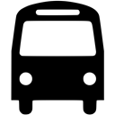 transportation, public, Bus Black icon