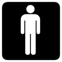 room, men, toilet, mens Black icon
