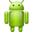 Android, base, robot, search, r Black icon