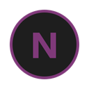 onenote Black icon