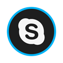 Skype Black icon