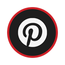 pinterest Black icon