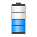 half, Battery Black icon
