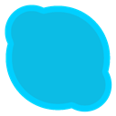 Skype DeepSkyBlue icon