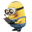 minion, reading DarkSlateGray icon