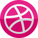 dribbble MediumVioletRed icon