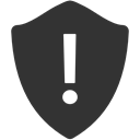 shield, warning DarkSlateGray icon