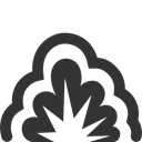 Explosion, Smoke DarkSlateGray icon