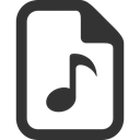 File, Audio DarkSlateGray icon