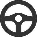 Steering, wheel DarkSlateGray icon