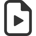 File, video DarkSlateGray icon
