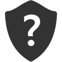 question, shield DarkSlateGray icon
