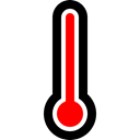 thermometer, Full Black icon