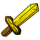 gold, sword Black icon