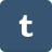 tumble, Tumblr DarkSlateGray icon