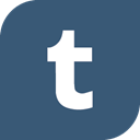 social media, Tumblr DarkSlateBlue icon