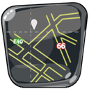 navigation, Maps, Guide, Route, Map DarkSlateGray icon