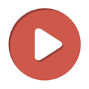 youtube, play IndianRed icon