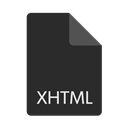 File, xhtml, Extension, Format DarkSlateGray icon