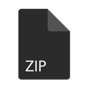 Zip, Extension, File, Format DarkSlateGray icon