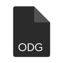 File, Extension, Format, Odg DarkSlateGray icon