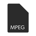 Extension, Format, Mpeg, File DarkSlateGray icon