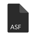 File, Format, Asf, Extension DarkSlateGray icon