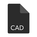 Extension, File, Format, cad DarkSlateGray icon