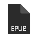 Extension, Format, Epub, File DarkSlateGray icon