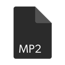 mp2, Format, File, Extension DarkSlateGray icon