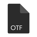 Extension, File, otf, Format DarkSlateGray icon