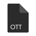 File, Format, Ots, Extension DarkSlateGray icon