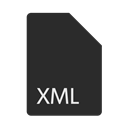 xml, Extension, File, Format DarkSlateGray icon