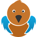 twitter, Social, tweet, twitter bird, bird Chocolate icon